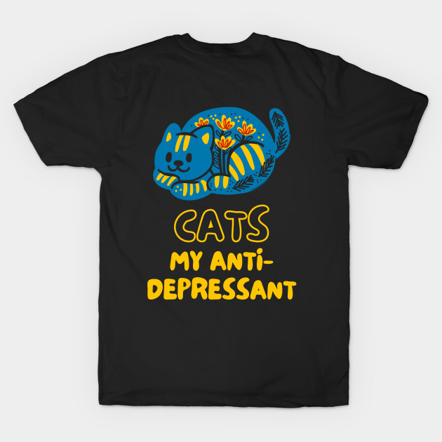 Cat Depression Quote Shirt Cute Foodie Shirt Laugh Joke Food Hungry Snack Gift Sarcastic Happy Fun Introvert Awkward Geek Hipster Silly Inspirational Motivational Birthday Present by EpsilonEridani